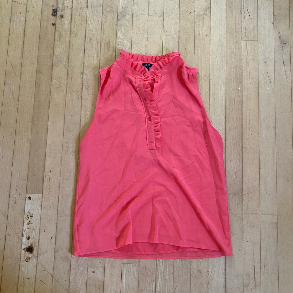 JCrew silky pink top size 12